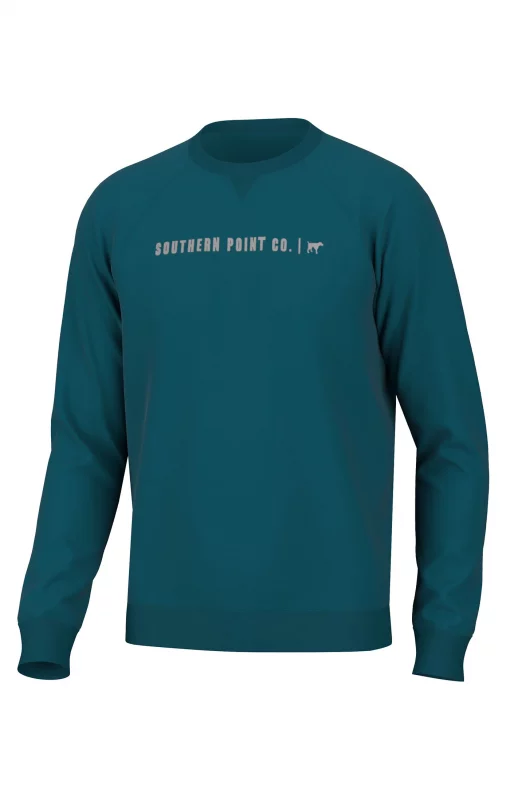 Southern Point Co. Youth Campside Long Sleeve Crew Gulf Coast