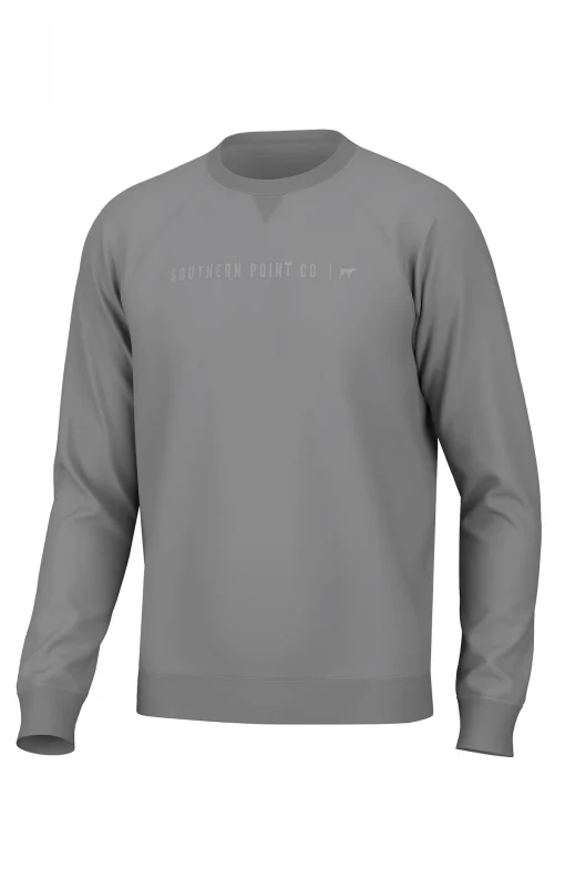 Southern Point Co. Youth Campside Long Sleeve Crew Asphalt