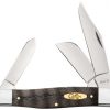 Case Smooth Black Curly Oak Large Stockman Pocket Knife #14004