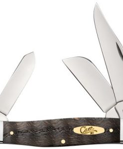 Case Smooth Black Curly Oak Large Stockman Pocket Knife #14004