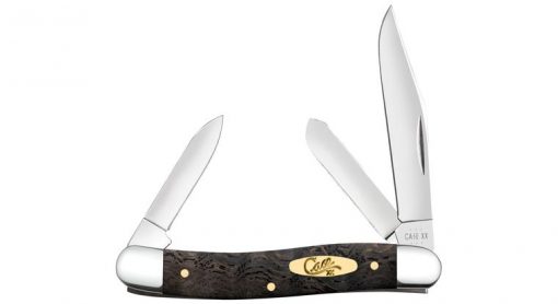 Case Smooth Black Curly Oak Medium Stockman Pocket Knife #14001