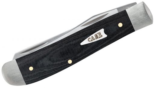 Case Smooth Black Micarta Mini Trapper #27822