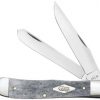 Case Smooth Gray Bone Trapper Pocket Knife #34200