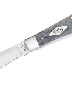 Case Smooth Gray Bone Trapper Pocket Knife #34200