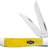 Case Smooth Yellow Bone Mini Trapper #20031