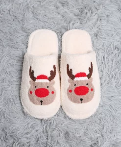 ComfyLuxe Accessories Gingerbread Or Santa Slipper S/M #JCL4205