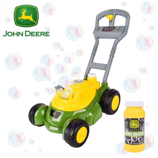 John Deere Bubble-N-Go Toy Lawn Mower Automatic Bubble Machine #151340