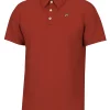 Southern Point Co. Maxwell Short Sleeve Polo Crimson