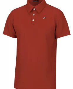 Southern Point Co. Maxwell Short Sleeve Polo Crimson