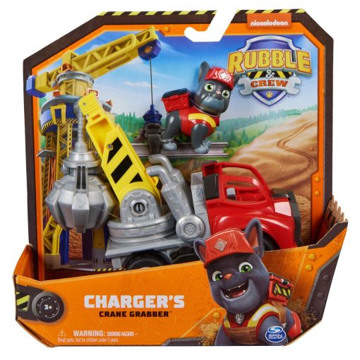 Paw Patrol Rubble And Crew Core Vehicle Charger's Crane Grabber