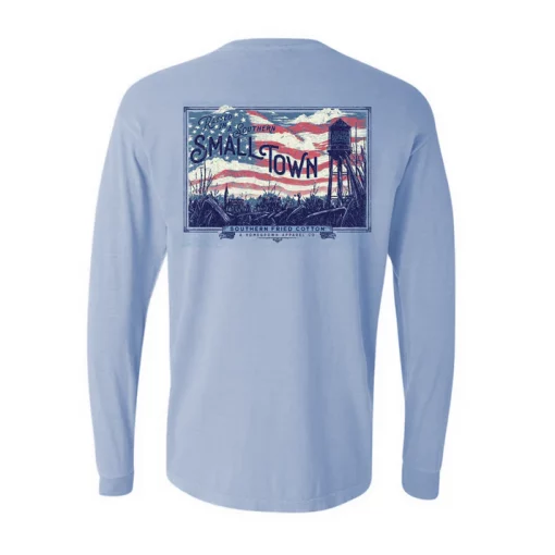 Southern Fried Cotton Small Town USA Long Sleeve