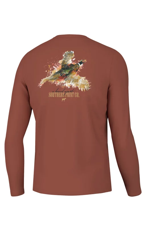 Southern Point Co. Youth Splatter Series Pheasant Long Sleeve Tee