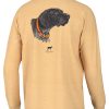 Southern Point Co. Shadow Greyton Long Sleeve Tee Honey Gold