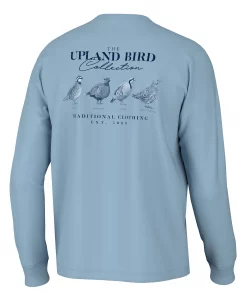 Southern Point Co. Upland Bird Collection Long Sleeve Tee Captain's Blue