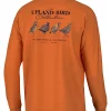 Southern Point Co. Upland Bird Collection Long Sleeve Tee Burnt Orange