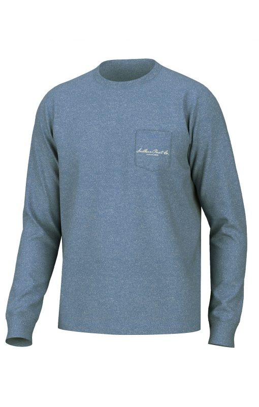 Southern Point Co. Kennel Up Long Sleeve Tee Captain's Blue