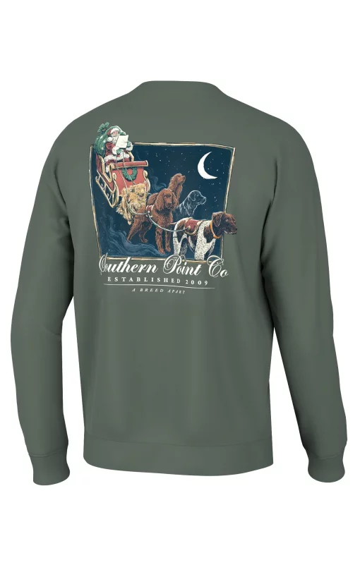 Southern Point Co. Santa Clause Long Sleeve Tee Sycamore