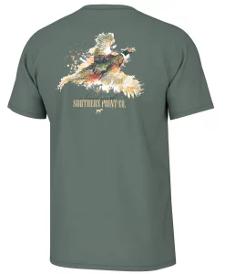 Southern Point Co. Splatter Series Pheasant Short Sleeve Tee