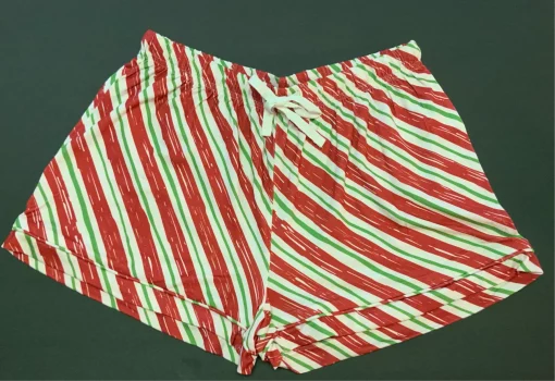 Southern Couture Christmas Stripes Lounge Shorts