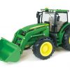 Tomy Big Farm Lights And Sounds John Deere 1:16 Scale Tractor Loader #46074