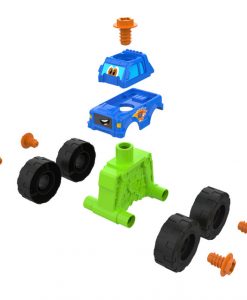 Tomy Build-A-Buddy Monster Truck 2-In-1 Toy With Hand Ratchet #47609