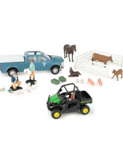 Tomy John Deere 1:32 Scale On-the-Farm Vet Toy Set #47552