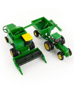 Tomy John Deere 1:64 Scale Harvesting Set - Farm Toy Set #45821