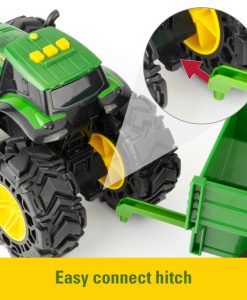 Tomy John Deere Monster Treads Tractor With Wagon #47353B