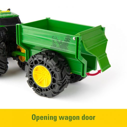 Tomy John Deere Monster Treads Tractor With Wagon #47353B