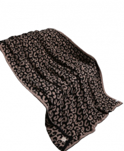 ComfyLuxe Coffee Cheetah Blanket 50X60 Inches #JCL1010