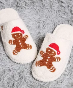 GINGERBREAD OR SANTA SLIPPER M/L