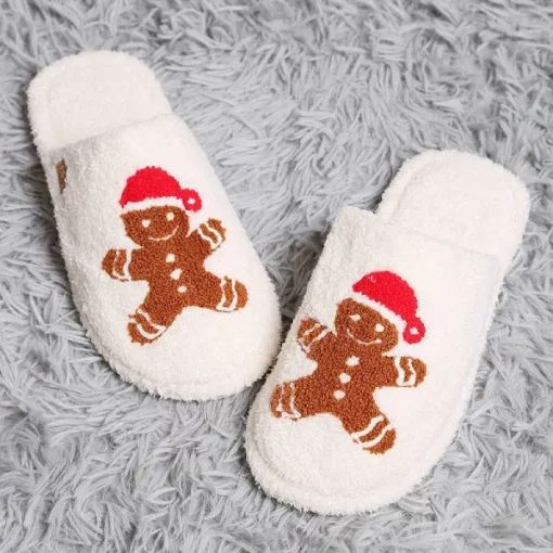 GINGERBREAD OR SANTA SLIPPER M/L