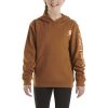 Carhartt Girls' Long-Sleeve Graphic Sweatshirt - Carhartt Brown #CA9983