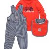 Carhartt Baby Long-Sleeve Onesie, Overall & Bib Set #CG8879