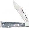 Case Cutlery Gray Smooth Bone Mini CopperLock Folding Knife #34201