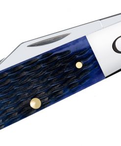 Case Knife Rogers Jig Navy Blue Bone Barlow Pocket Knife #06894