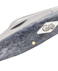 Case Knife Smooth Gray Bone Large Stockman Pocket Knife #34203