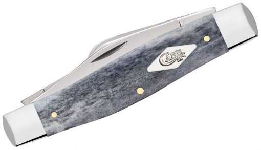 Case Knife Smooth Gray Bone Large Stockman Pocket Knife #34203