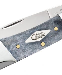 Case Knife Smooth Gray Bone Lockback Pocket Knife #C34205