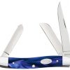 Case Knife Smooth Blue Pearl Kirinite Medium Stockman #23448