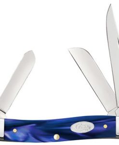 Case Knife Smooth Blue Pearl Kirinite Medium Stockman #23448