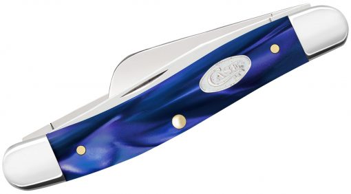 Case Smooth Blue Pearl Kirinite Medium Stockman #23448