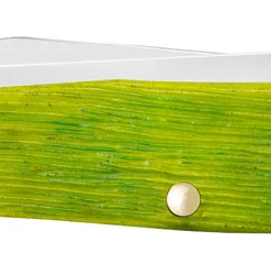 Case Trapper Barnboard Jig Lime Green Bone Stainless Steel Pocket Knife #61040