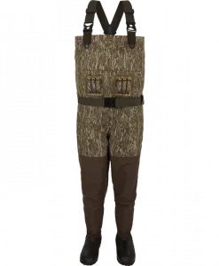 Drake Insulated Guardian Elite Vanguard Breathable Waders - Mossy Oak Bottomland #DF2700