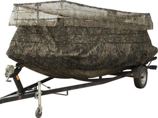 Drake Ghillie Boat Blind with No Shadow - Mossy Oak Bottomland #DHG4000