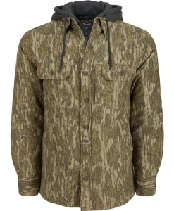 Drake The Campfire Flannel Hoodie - Mossy Oak Bottomland #DS1078