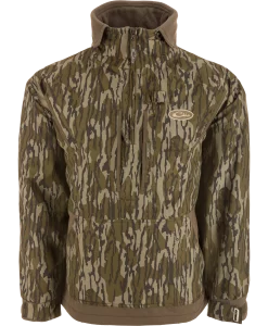 Drake MST Waterproof Fleece-Lined Quarter Zip Jacket - Mossy Oak Original Bottomland #DW2252