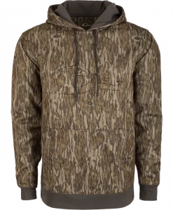 Drake Back Eddy Embossed Hoodie - Mossy Oak Bottomland #DW2298