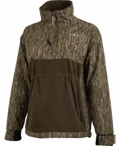 Drake MST Women's Eqwader Quarter Zip Jacket - Mossy Oak Bottomland #DW3720