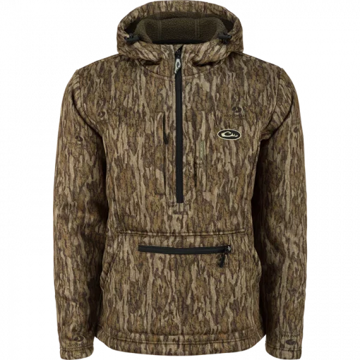 Drake Ultimate Wader Quarter Zip Hoodie - Mossy Oak Bottomland #DW7420